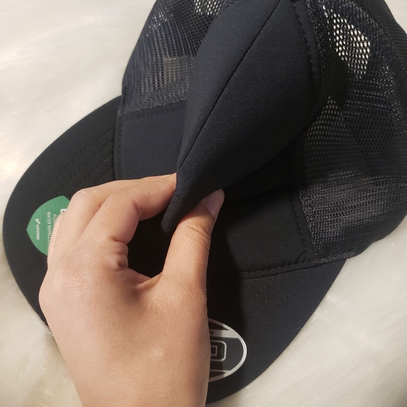 Port Authority Foam Outdoor Black Trucker Hat - Picture 7 of 8